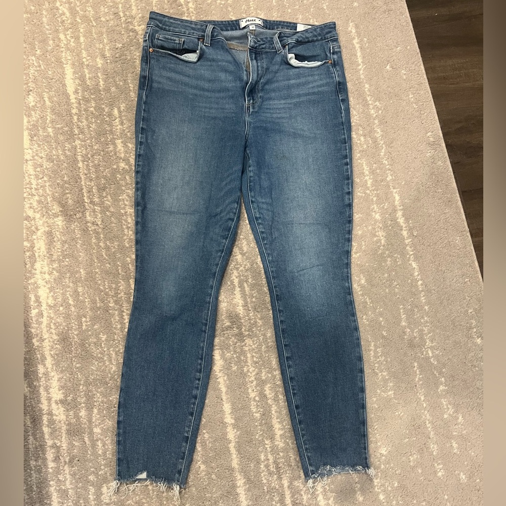 PAIGE Hoxton Raw Hem Ankle Skinny Jeans (Limitless)